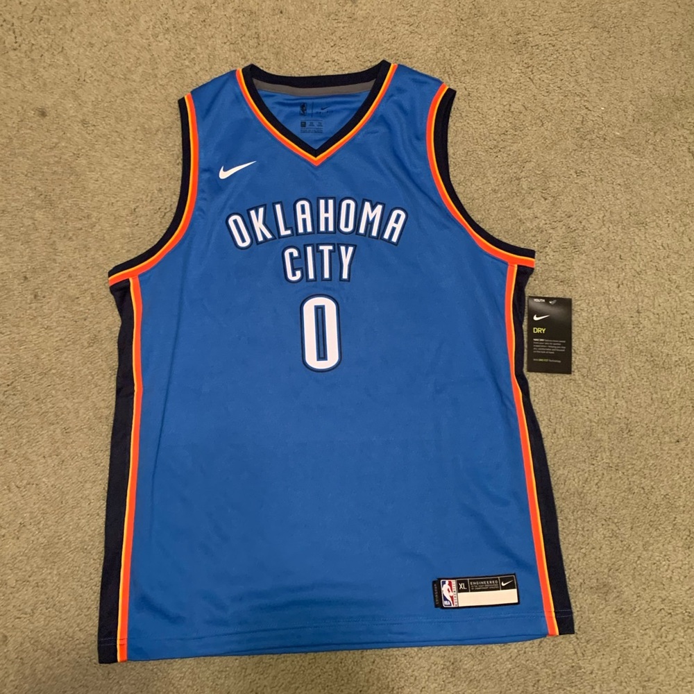 Oklahoma City Russell Westbrook new jersey